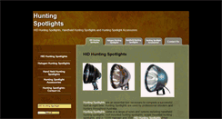 Desktop Screenshot of huntingspotlights.com.au
