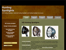 Tablet Screenshot of huntingspotlights.com.au